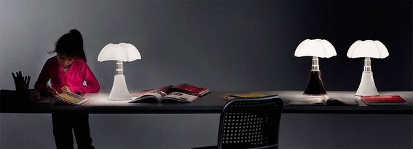 Stolne Lampa Martinelli Luce, prigušiv, Smeđa / hrđa, Dnevna soba, Metal