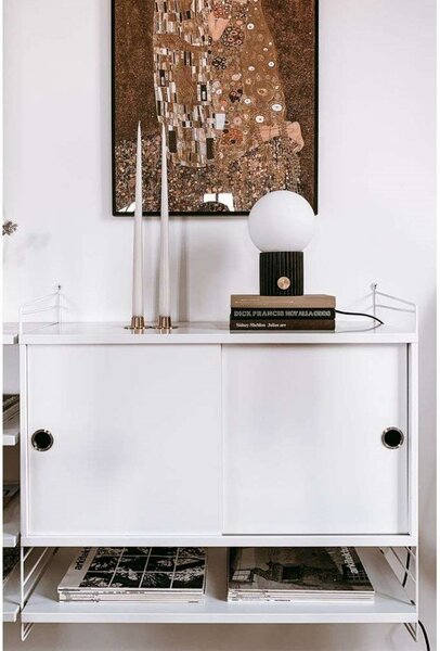 Stolne Lampa Globen Lighting, Crno, Dnevna soba, Staklo