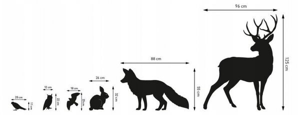 Ukrasne zidne naljepnice - šumske životinje