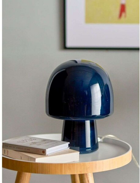 Stolne Lampa Bloomingville, Plava, Dnevna soba, Staklo
