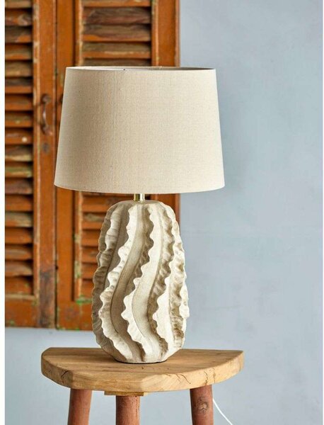 Stolne Lampa Bloomingville, Bež, Dnevna soba, Tkanina / tekstil