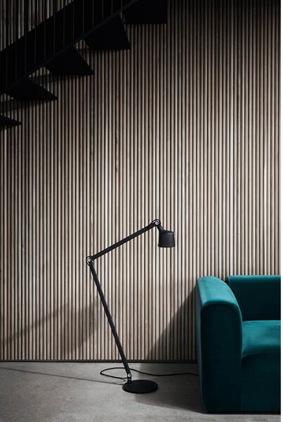 Podne Lampa Vipp, Crno, Dnevna soba, Metal