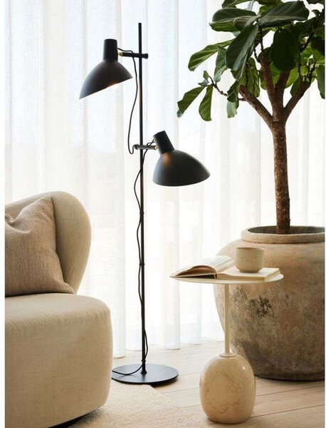 Podne Lampa Halo Design, Crno, Dnevna soba, Metal