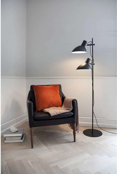 Podne Lampa Halo Design, Crno, Dnevna soba, Metal