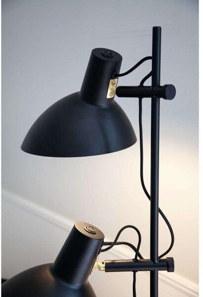 Podne Lampa Halo Design, Crno, Dnevna soba, Metal