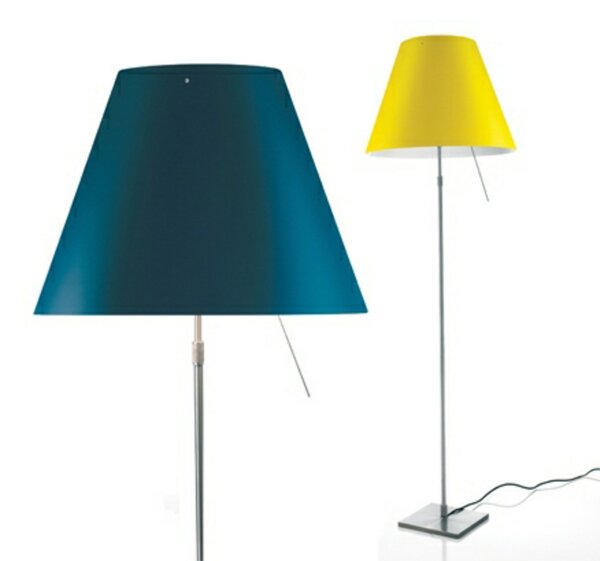 Podne Lampa Luceplan, Smeđa / hrđa, Dnevna soba, Aluminij