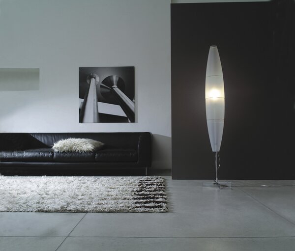 Havana Podna Lampa On/Off Aluminij/White - Foscarini