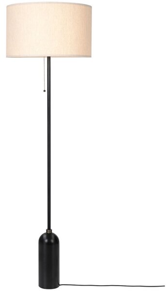 Podne Lampa GUBI, prigušiv, Crno, Dnevna soba, Mramor