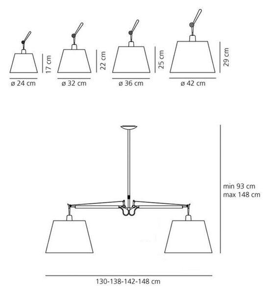 Viseće Svjetiljka Artemide, Bež, Blagovaonica, Aluminij