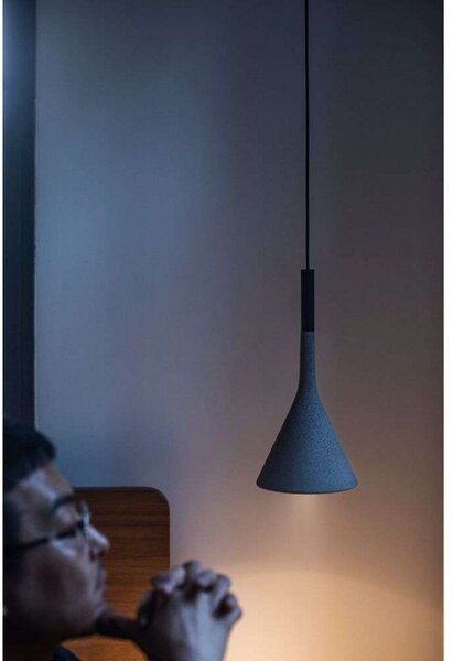 Viseće Svjetiljka Foscarini, Crno, Dnevna soba, Beton