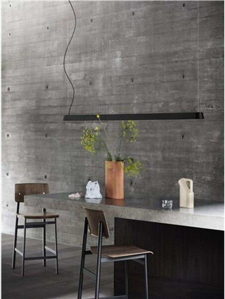 Viseće Svjetiljka Muuto, prigušiv, Sivo, Blagovaonica, Aluminij