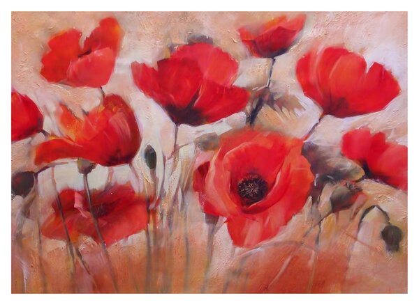 Slika - Vukovi makovi (70x50 cm)