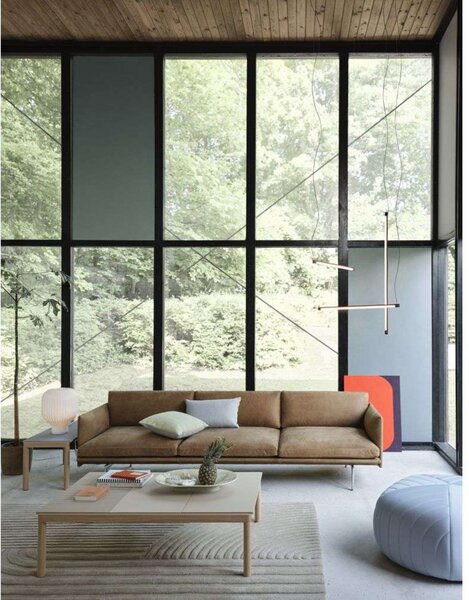 Viseće Svjetiljka Muuto, prigušiv, Crno, Blagovaonica, Aluminij