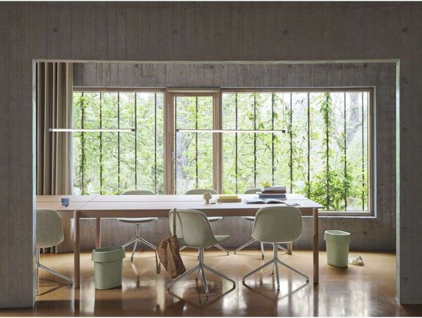 Viseće Svjetiljka Muuto, prigušiv, Crno, Blagovaonica, Aluminij