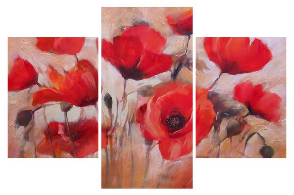 Slika - Vukovi makovi (90x60 cm)