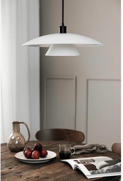 Crno-bijela viseća lampa s metalnim sjenilom ø 50 cm Millinge - Markslöjd