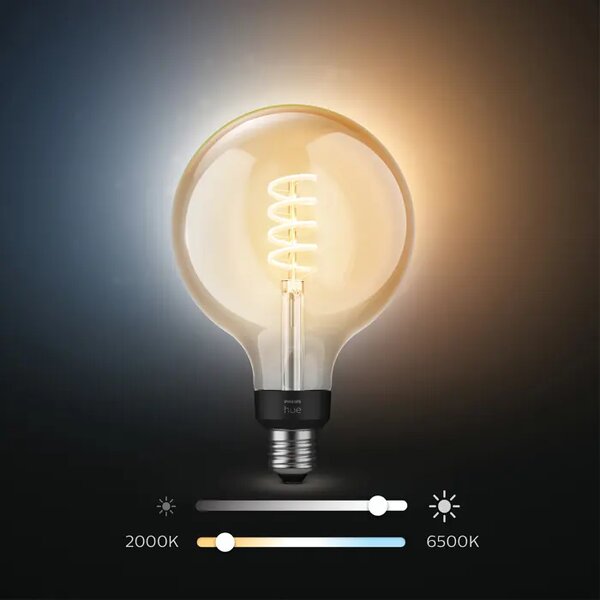 PHILIPS HUE pametna LED žarulja White Ambiance 7W FIL G125 EUR E27 8719514301542