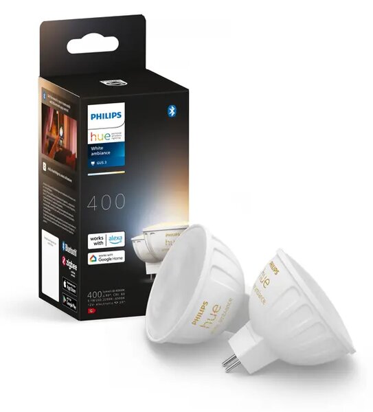 PHILIPS HUE LED reflektor (spot) White Ambiance 5.1W MR16 (2 kom) 8719514491588