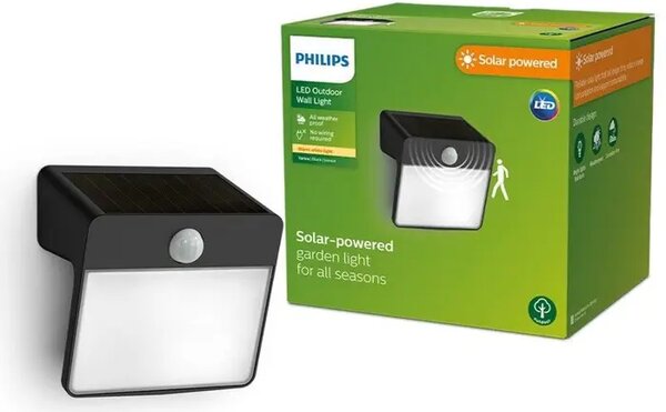 PHILIPS solarna LED svjetiljka YARIXA White Ambiance 2.2W 27K crna IR 8720169265448