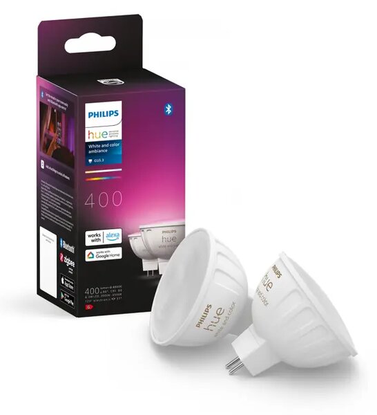 PHILIPS HUE LED reflektor (spot) White and Color Ambiance 6.3W 12V MR16 (2 kom) 8719514491649
