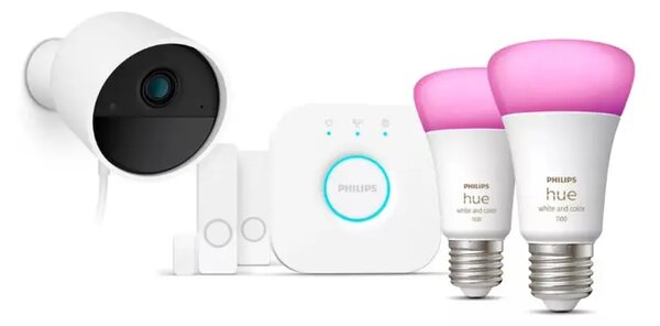 PHILIPS HUE pametna LED žarulja SECURE CAMERA White and Color Ambiance E27 SET 8720169192317
