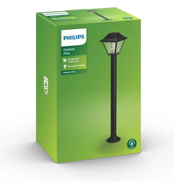 PHILIPS vanjska LED svjetiljka ALPENGLOW POST BLACK 1X60W 230V 16497/30/PN