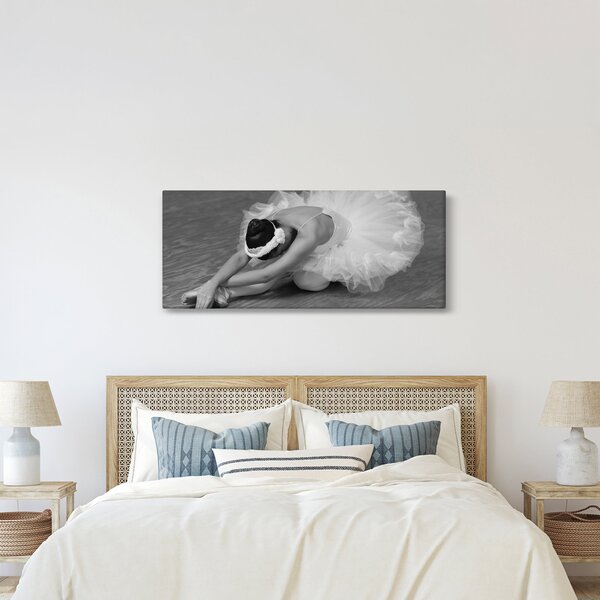 Slika - Balerina, crno-bijela (120x50 cm)