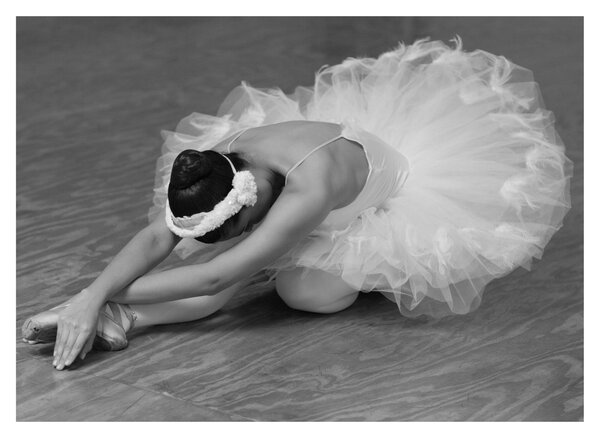 Slika - Balerina, crno-bijela (70x50 cm)