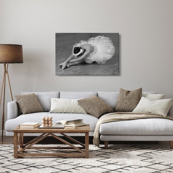 Slika - Balerina, crno-bijela (90x60 cm)