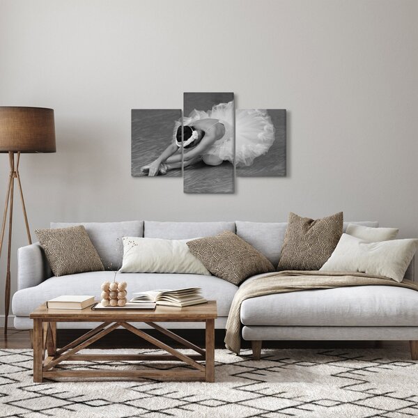 Slika - Balerina, crno-bijela (90x60 cm)