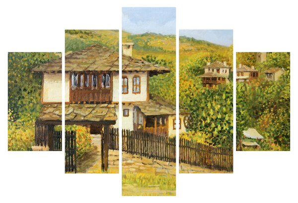 Slika - Vikendice ljeti (150x105 cm)