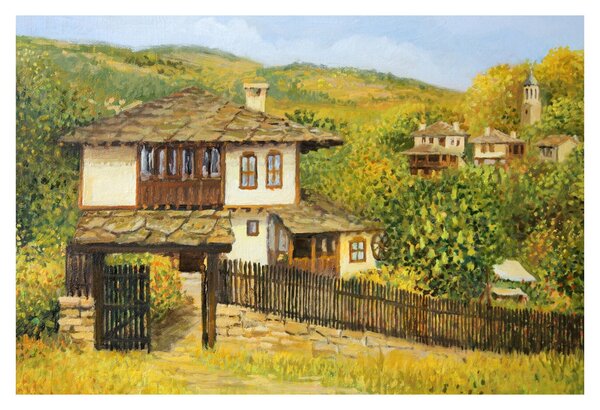 Slika - Vikendice ljeti (90x60 cm)