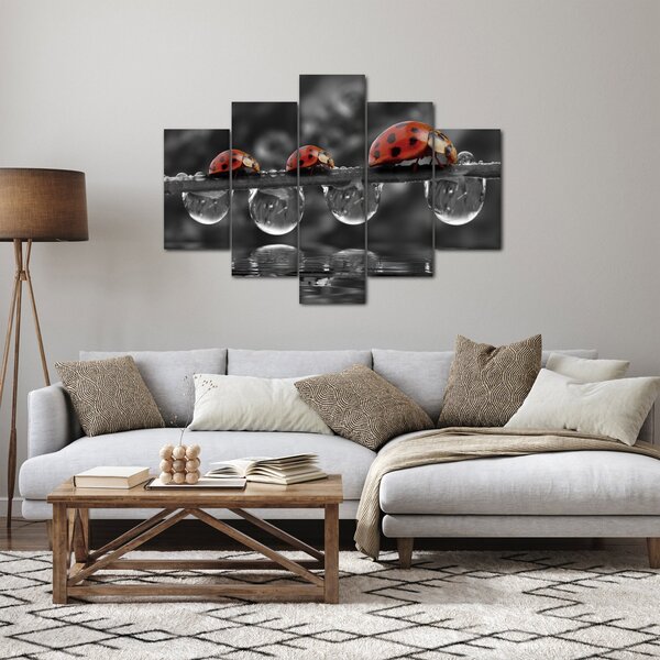 Slika - Suncokret, crno-bijeli (150x105 cm)