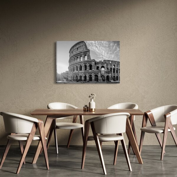 Slika - Koloseum u Rimu, crno-bijelo (90x60 cm)