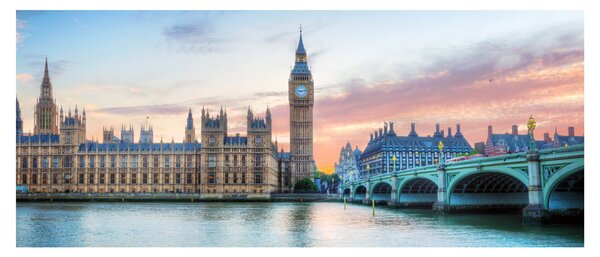 Slika - London u pastelnim bojama (120x50 cm)