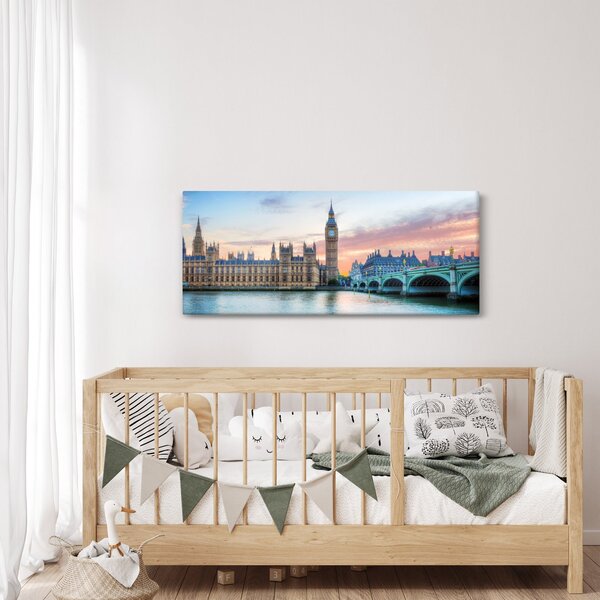 Slika - London u pastelnim bojama (120x50 cm)