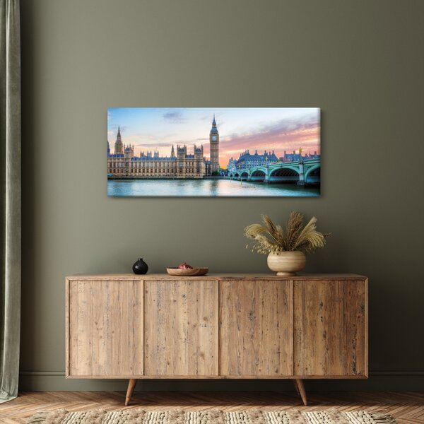 Slika - London u pastelnim bojama (120x50 cm)