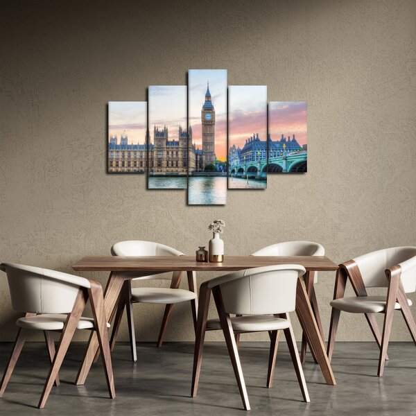 Slika - London u pastelnim bojama (150x105 cm)