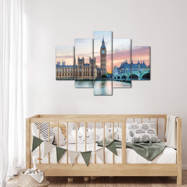 Slika - London u pastelnim bojama (150x105 cm)