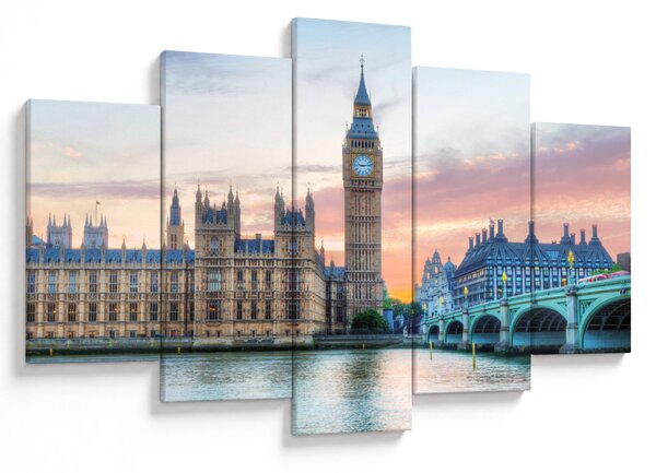 Slika - London u pastelnim bojama (150x105 cm)