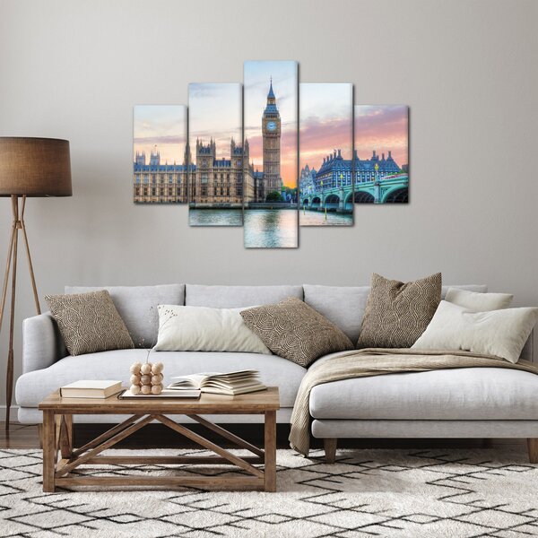 Slika - London u pastelnim bojama (150x105 cm)