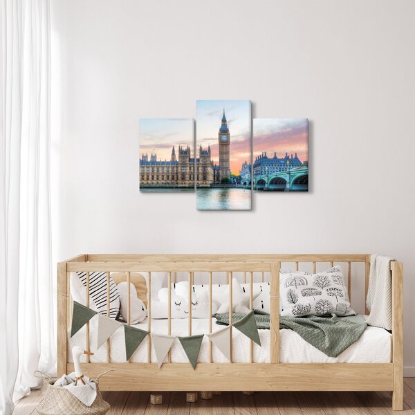 Slika - London u pastelnim bojama (90x60 cm)