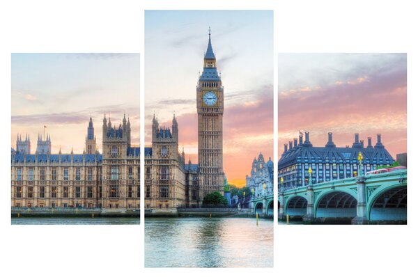 Slika - London u pastelnim bojama (90x60 cm)