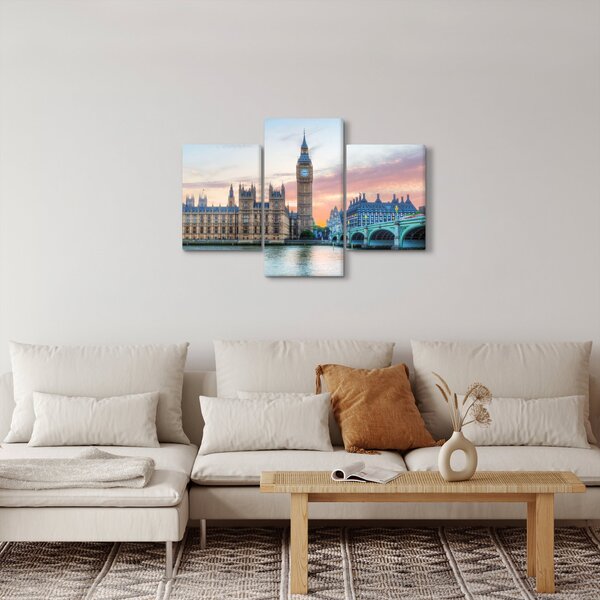 Slika - London u pastelnim bojama (90x60 cm)