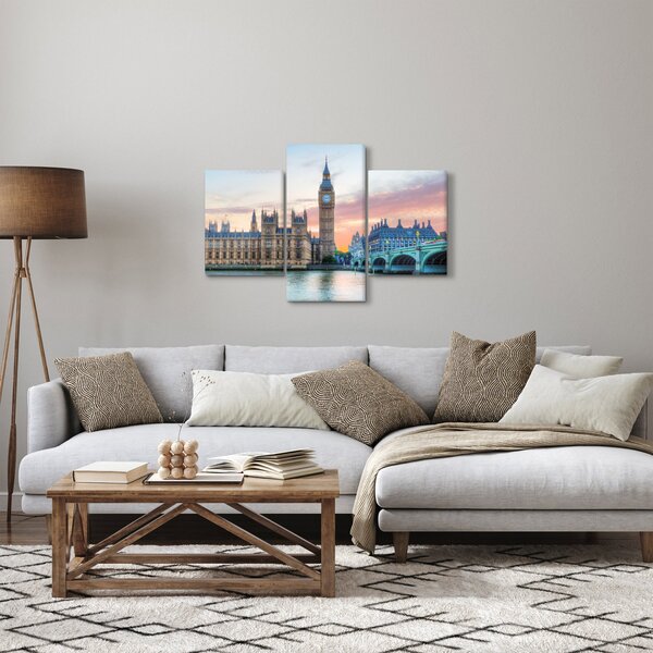 Slika - London u pastelnim bojama (90x60 cm)