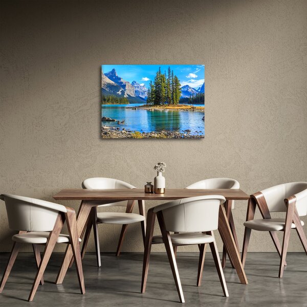 Slika - Planinski krajolik s rijekom (70x50 cm)