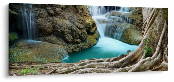 Slika - Rijeka sa slapovima (120x50 cm)