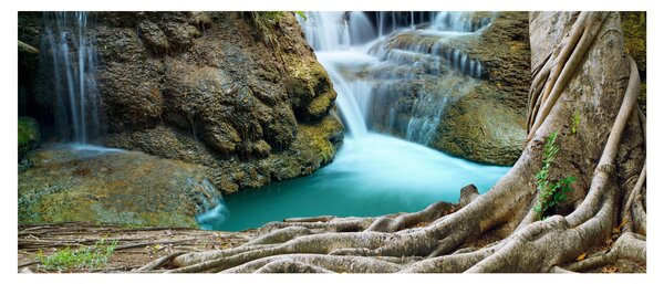 Slika - Rijeka sa slapovima (120x50 cm)