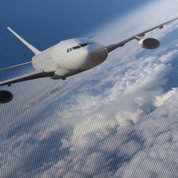Slika - Avion u oblacima (150x105 cm)