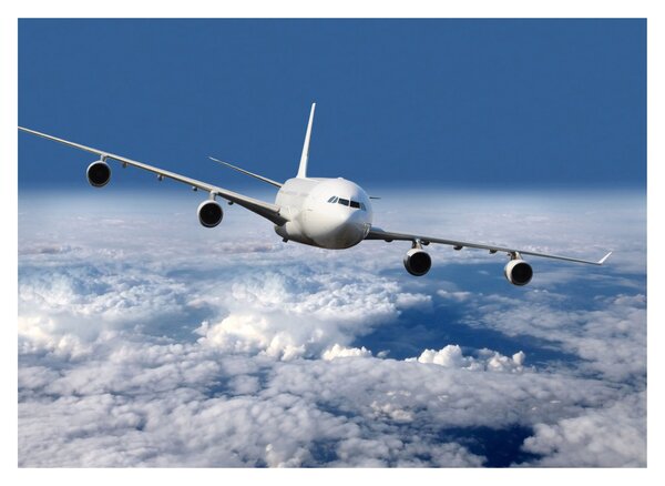 Slika - Avion u oblacima (70x50 cm)